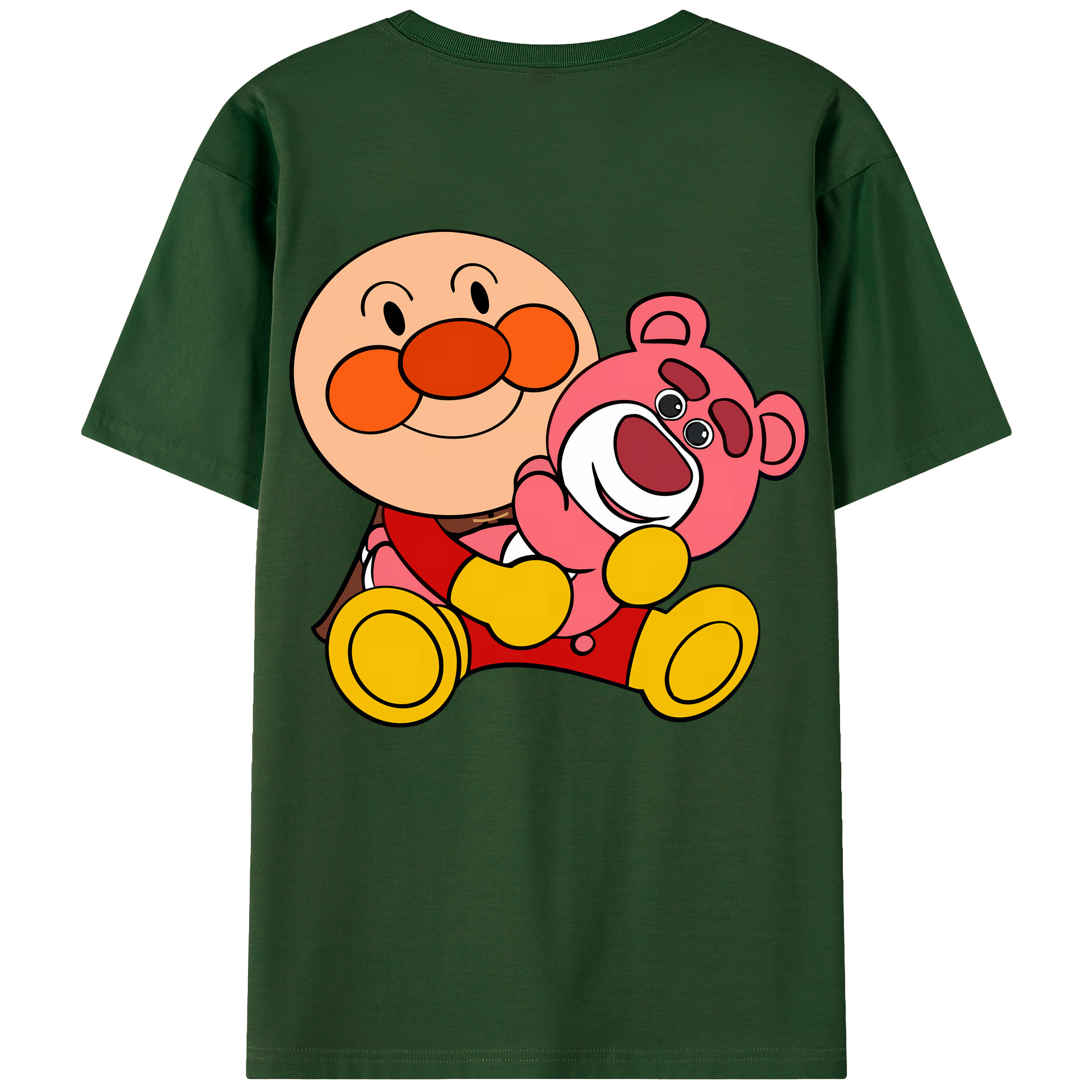 （画像用） アンパンマン Anpanman 綿100％半袖Tシャツ（背面プリント）